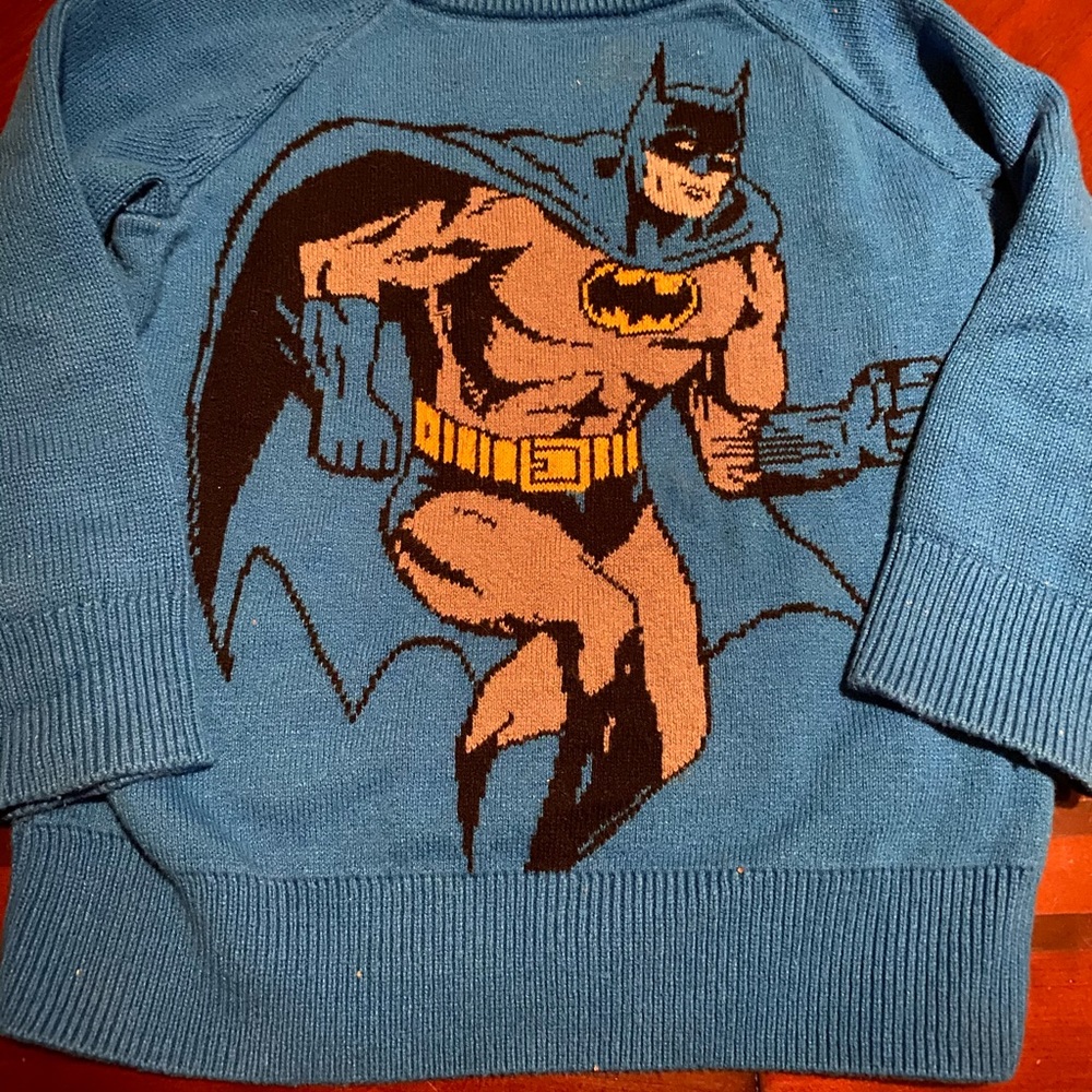 babyGap + Junk Food Batman Sweater NWOT